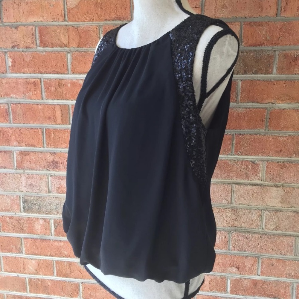 🌟Forever 21 Sequined Bubble Hem Top